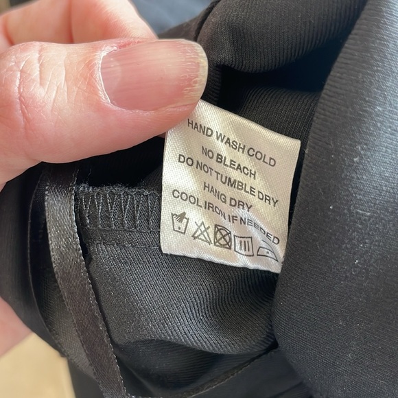 Revolve Superdown Black Wide Leg Cargo Pants Tie Hem Slouchy Baggy Oversized Med - Picture 10 of 10